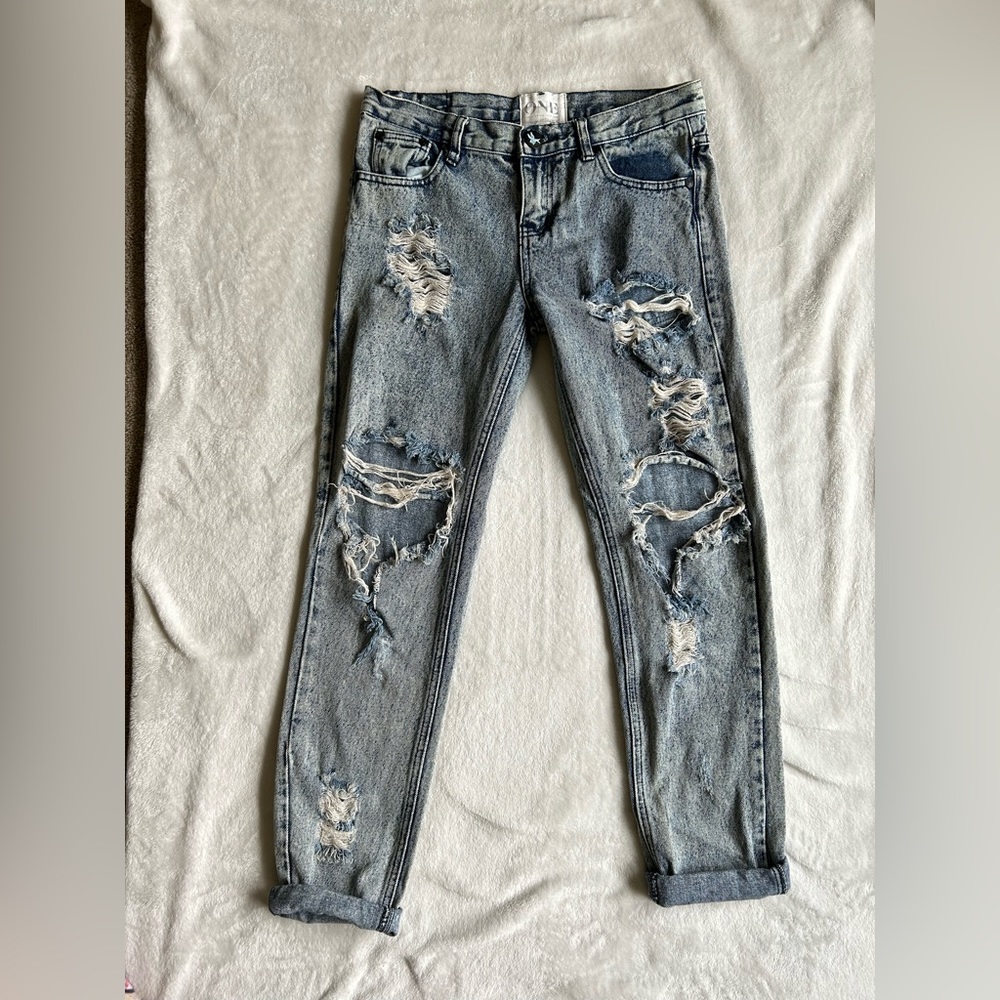 One Teaspoon distressed jeans